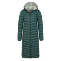 Dark Green - Pack Shot - Mountain Warehouse Womens-Ladies Florence Extra Long Padded Jacket