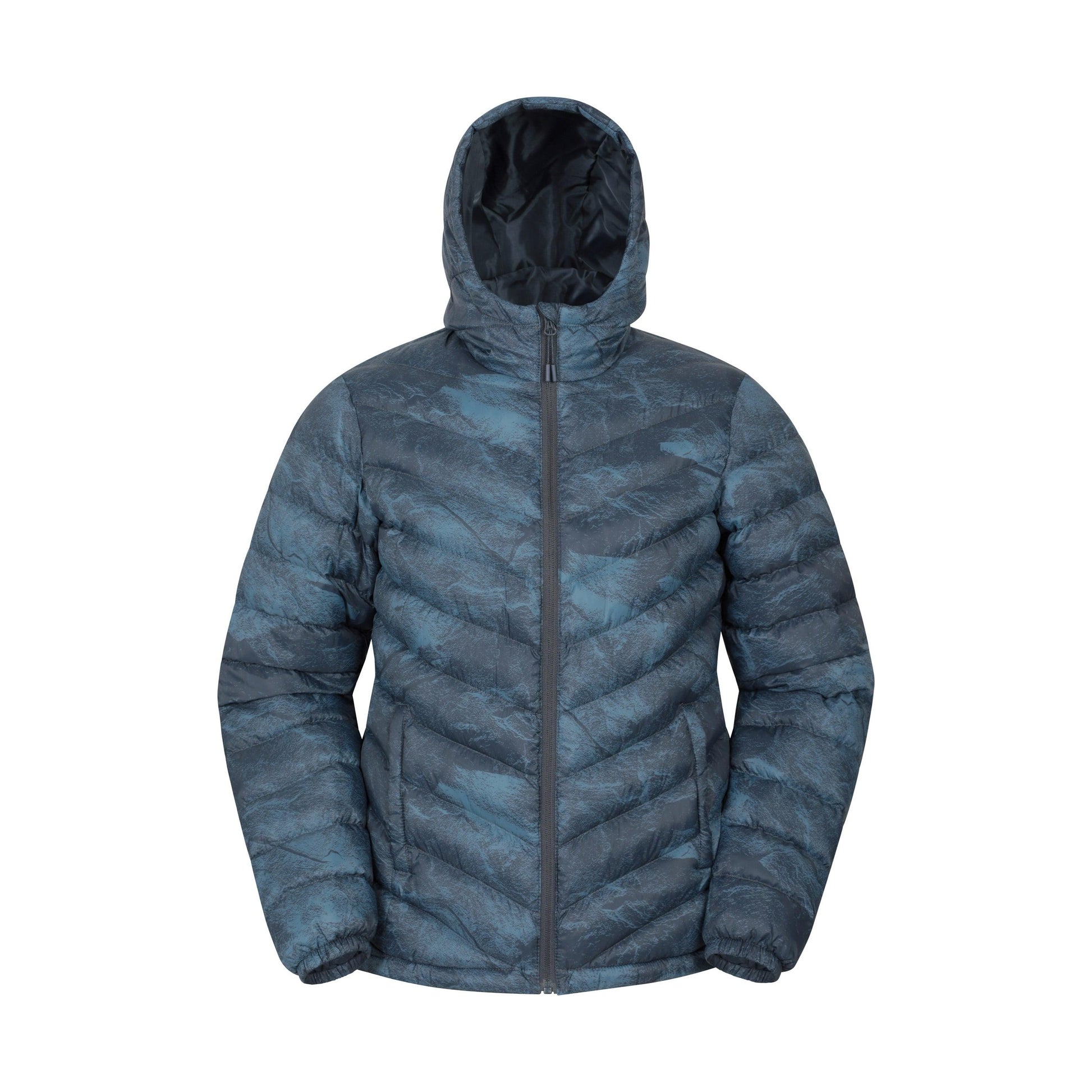 Dark Blue - Front - Mountain Warehouse Womens-Ladies Seasons Animal Print Padded Jacket