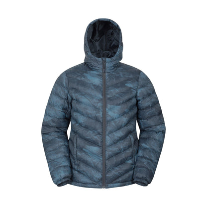 Dark Blue - Front - Mountain Warehouse Womens-Ladies Seasons Animal Print Padded Jacket