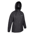 Black - Side - Mountain Warehouse Childrens-Kids Pakka Waterproof Jacket