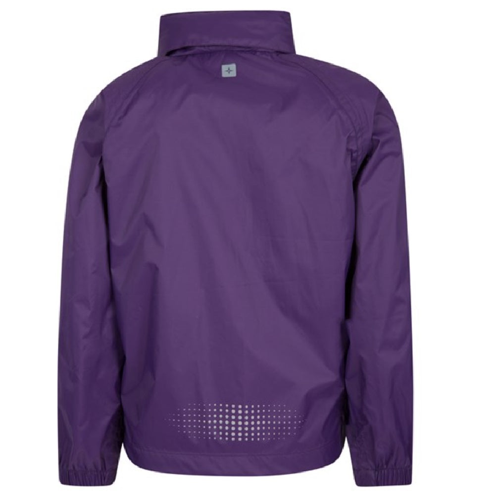 Dark Purple - Back - Mountain Warehouse Childrens-Kids Pakka Waterproof Jacket