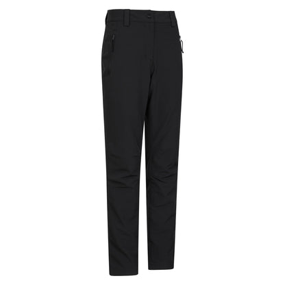 Black - Back - Mountain Warehouse Womens-Ladies Arctic II Thermal Fleece Hiking Trousers