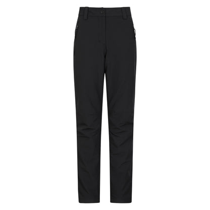 Black - Front - Mountain Warehouse Womens-Ladies Arctic II Thermal Fleece Hiking Trousers