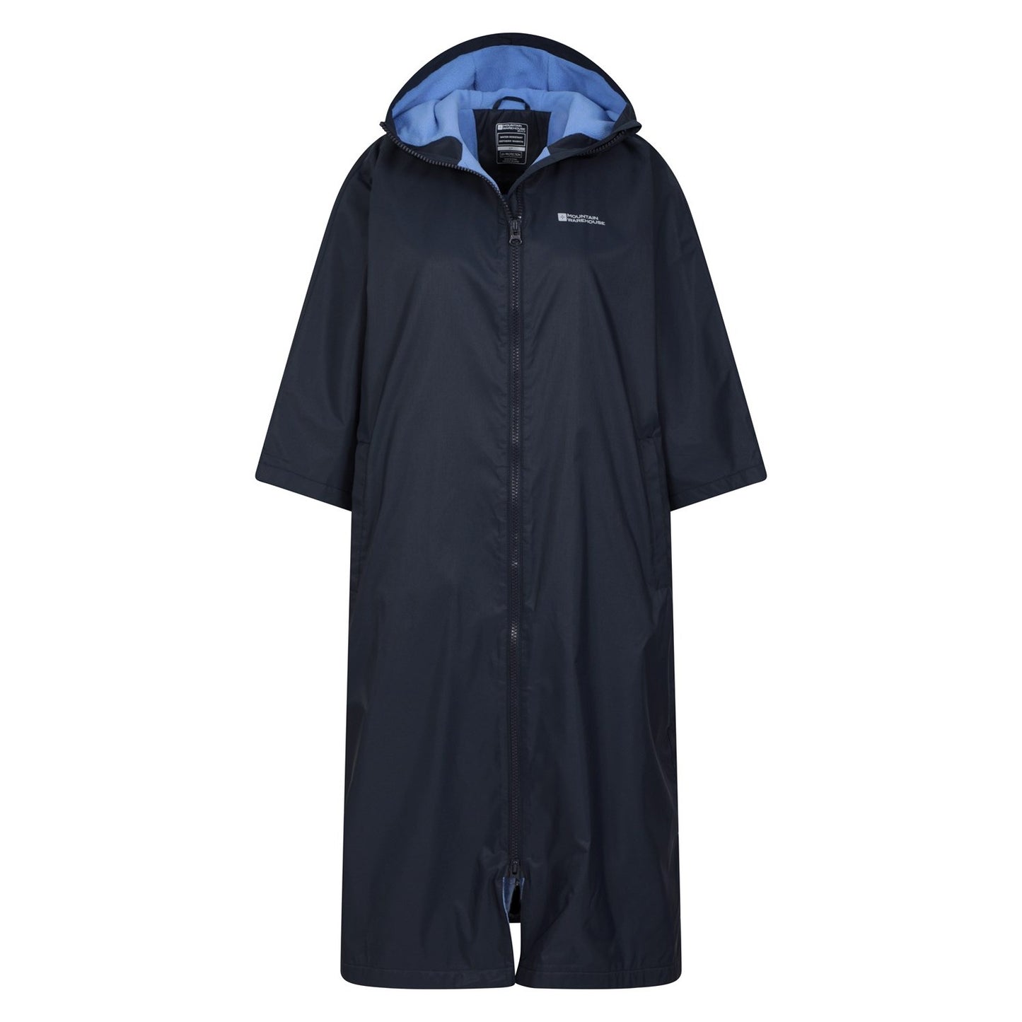 Navy - Pack Shot - Mountain Warehouse Womens-Ladies Coastline Water Resistant Robe