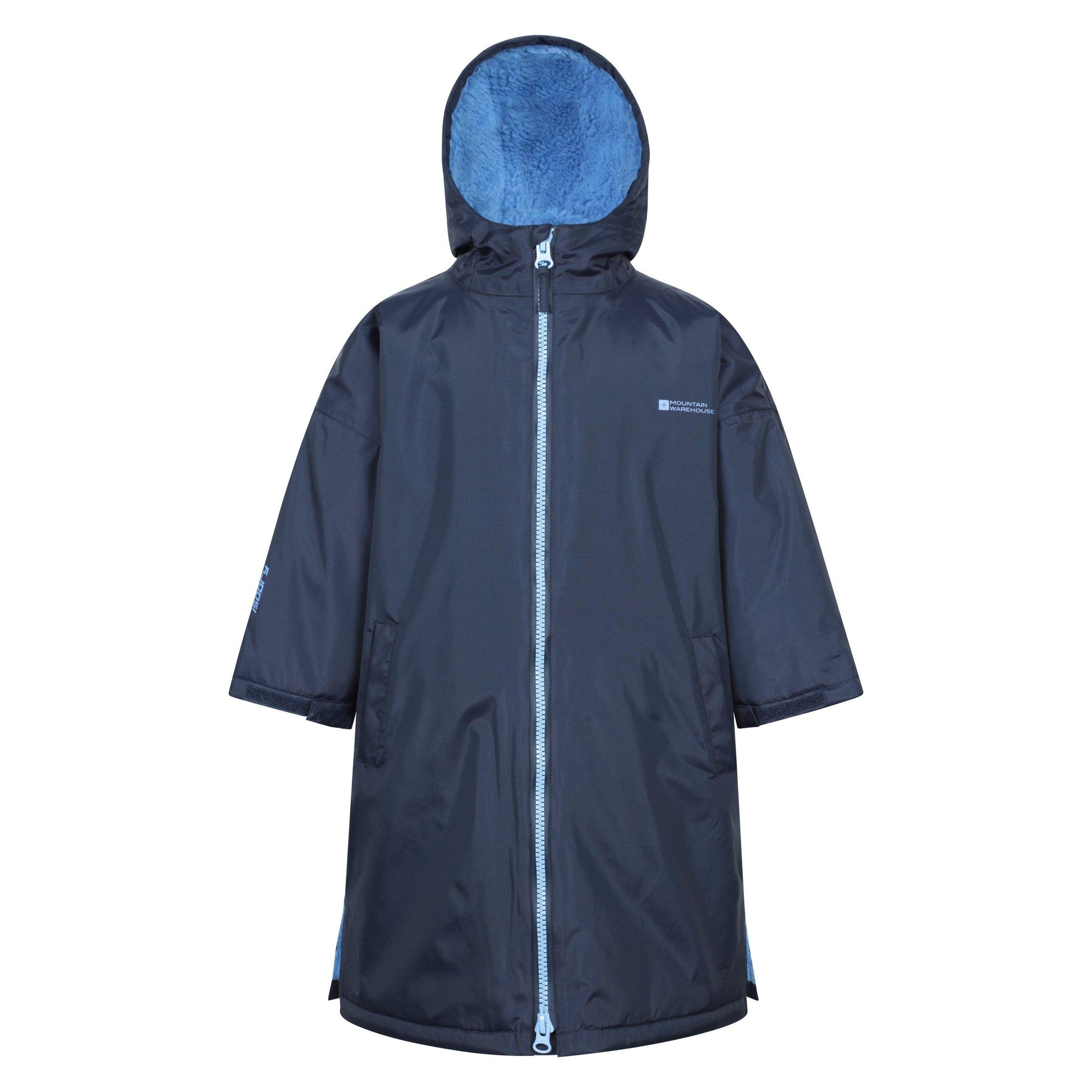 Navy - Front - Mountain Warehouse Childrens-Kids Tidal Waterproof Robe