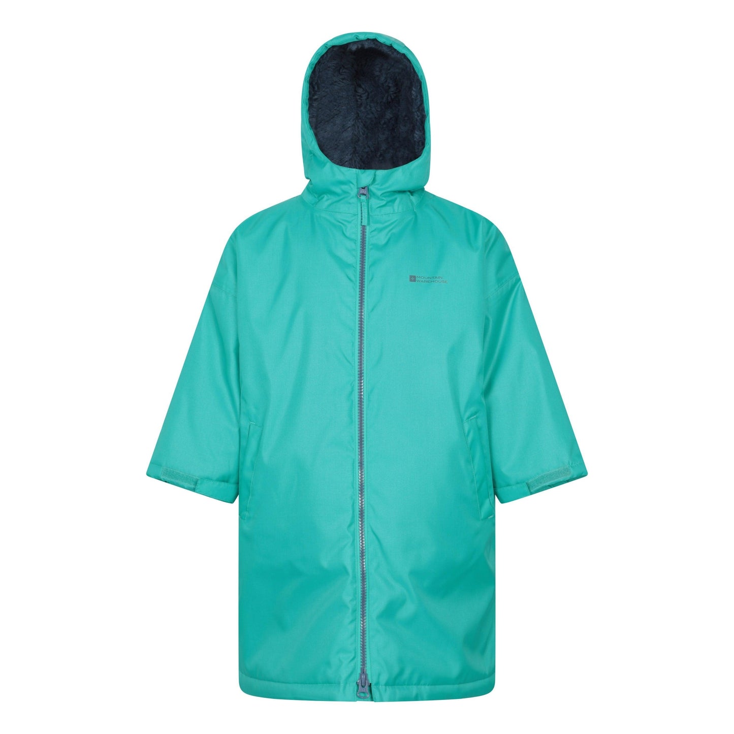 Green - Front - Mountain Warehouse Childrens-Kids Tidal Waterproof Robe