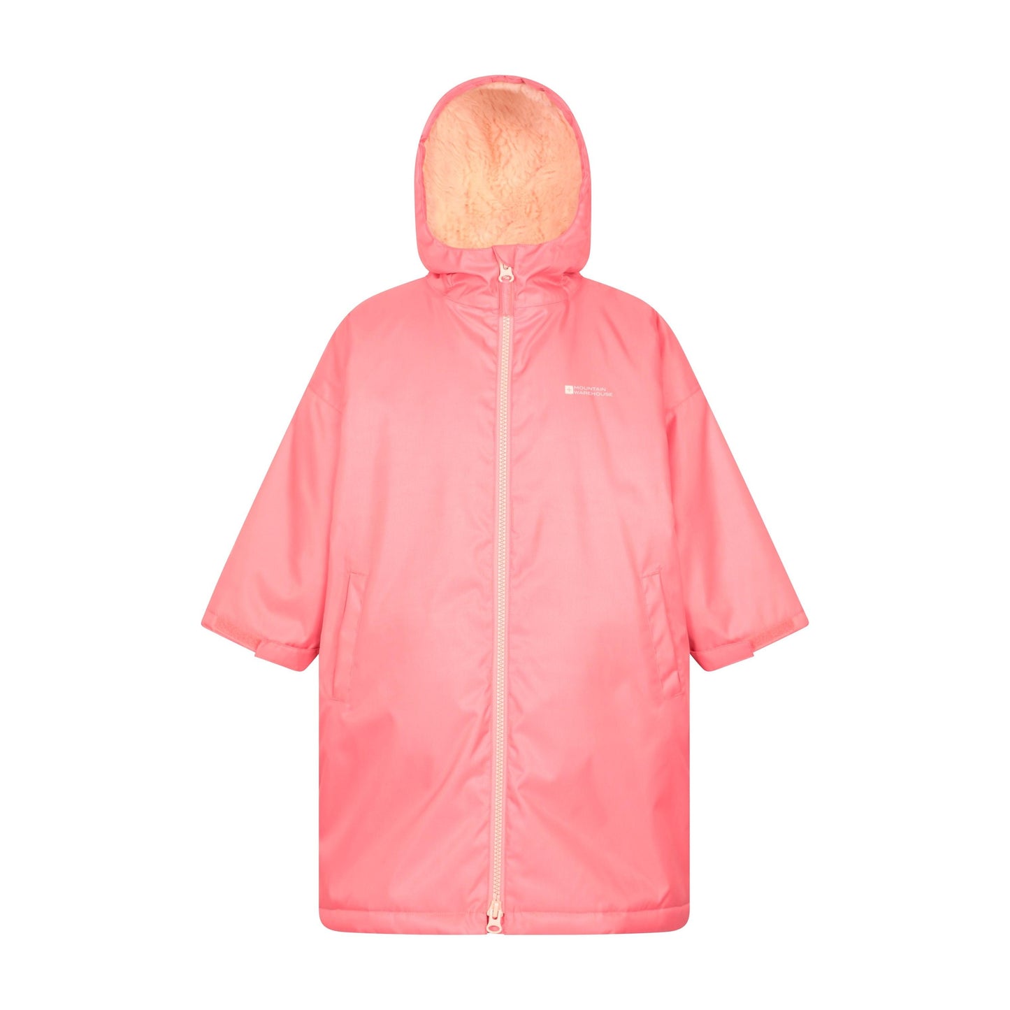 Pink - Front - Mountain Warehouse Childrens-Kids Tidal Waterproof Robe