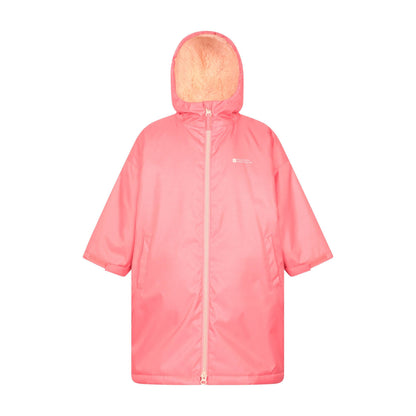 Pink - Front - Mountain Warehouse Childrens-Kids Tidal Waterproof Robe