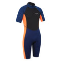 Navy Blue-Black-Orange - Lifestyle - Mountain Warehouse Mens Neoprene Wetsuit