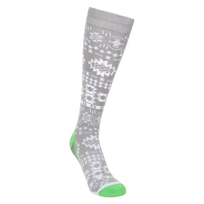 Light Grey - Front - Mountain Warehouse Womens-Ladies Polar Patterned Technical Ski Socks
