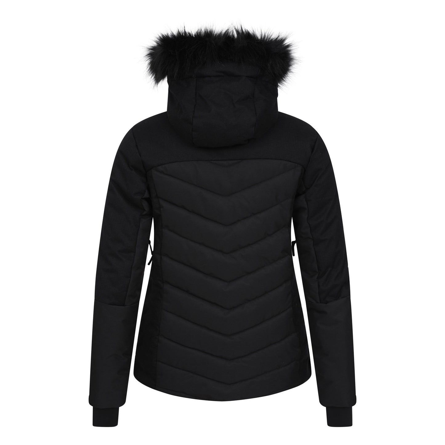 Black - Back - Mountain Warehouse Womens-Ladies Pyrenees Padded Ski Jacket