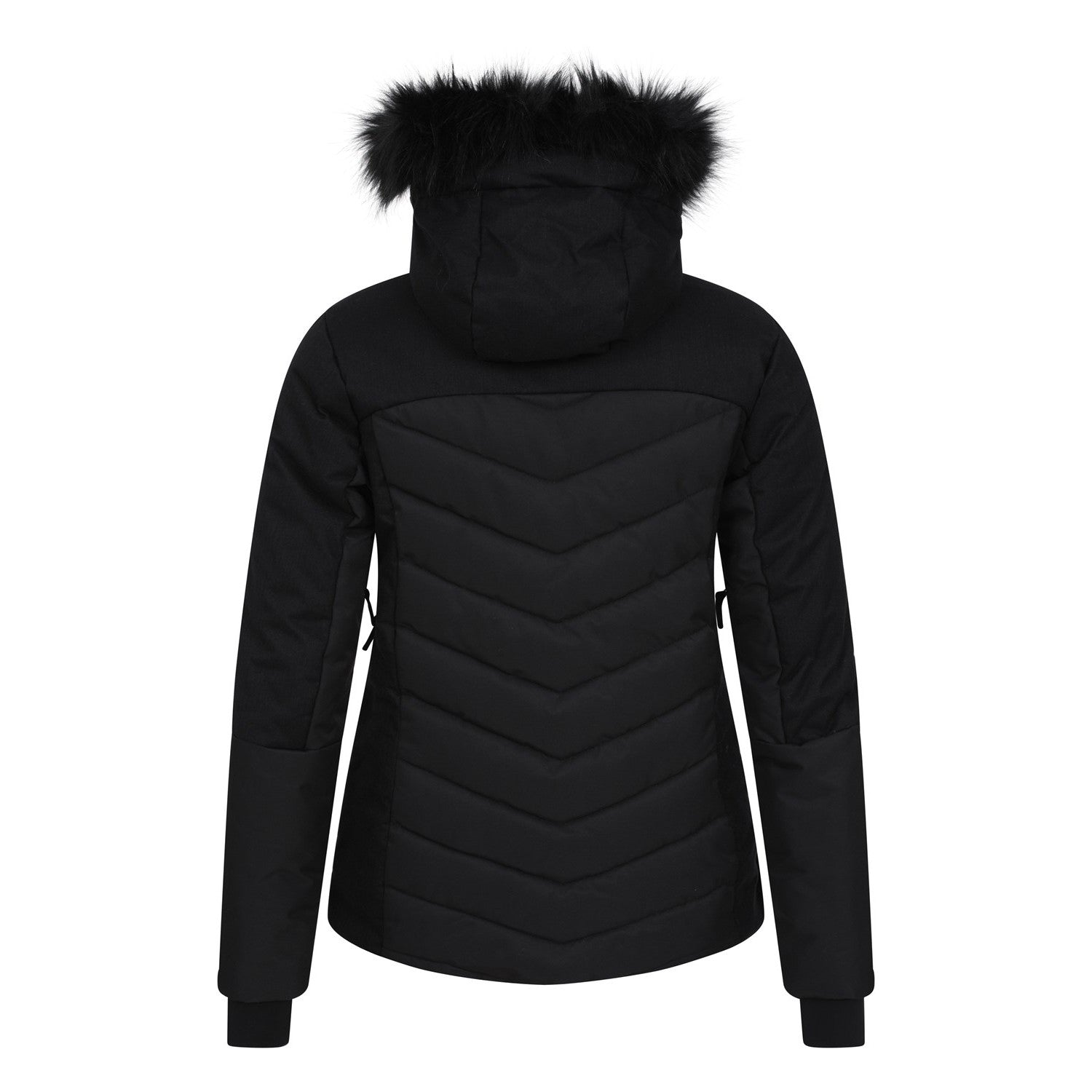 Black - Back - Mountain Warehouse Womens-Ladies Pyrenees Padded Ski Jacket