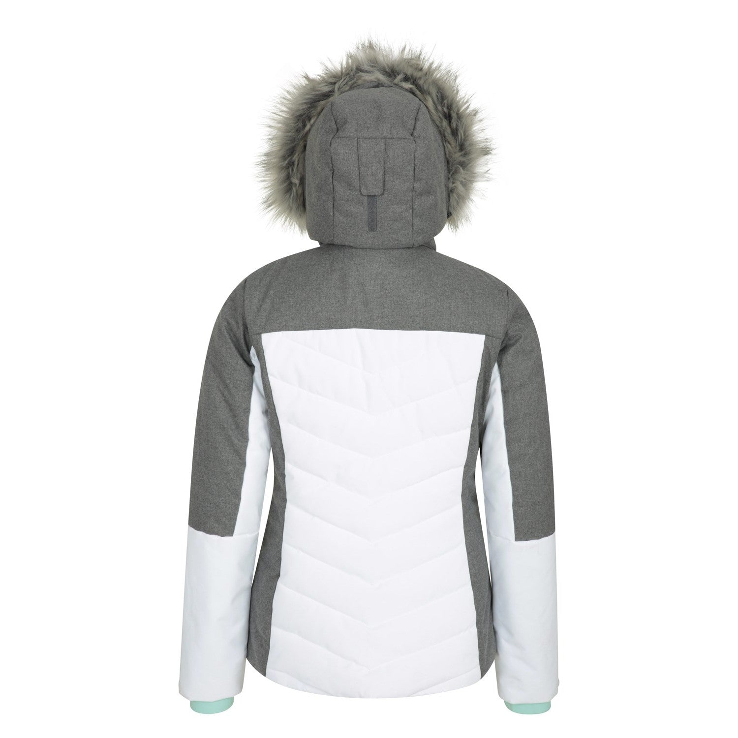 White - Back - Mountain Warehouse Womens-Ladies Pyrenees Padded Ski Jacket