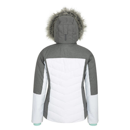 White - Back - Mountain Warehouse Womens-Ladies Pyrenees Padded Ski Jacket