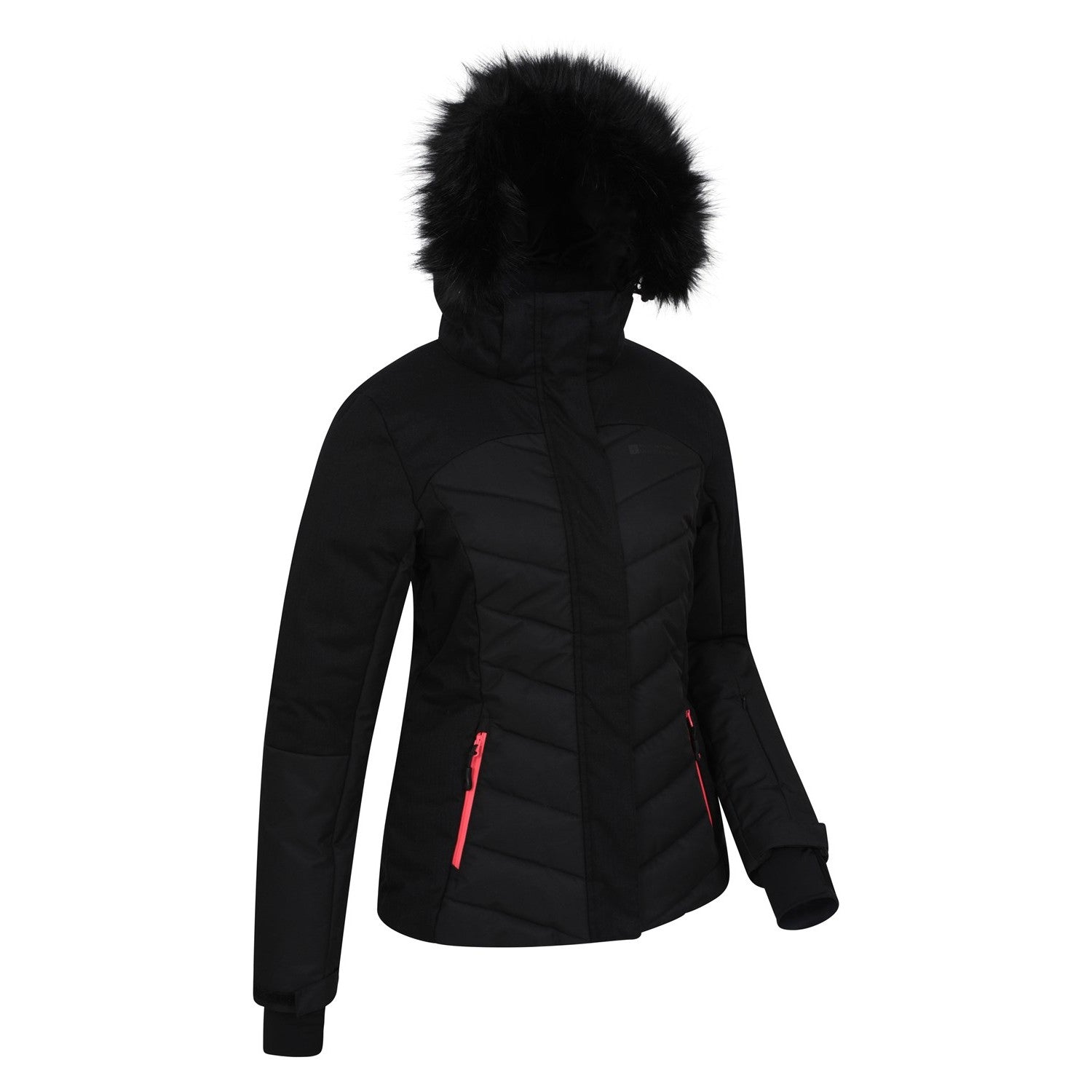 Black - Lifestyle - Mountain Warehouse Womens-Ladies Pyrenees Padded Ski Jacket