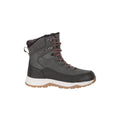 Khaki - Close up - Mountain Warehouse Womens-Ladies Tundra Leather Snow Boots