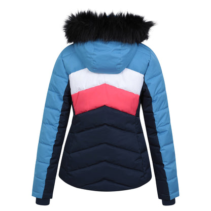 Blue - Back - Mountain Warehouse Womens-Ladies Cascade Padded Ski Jacket