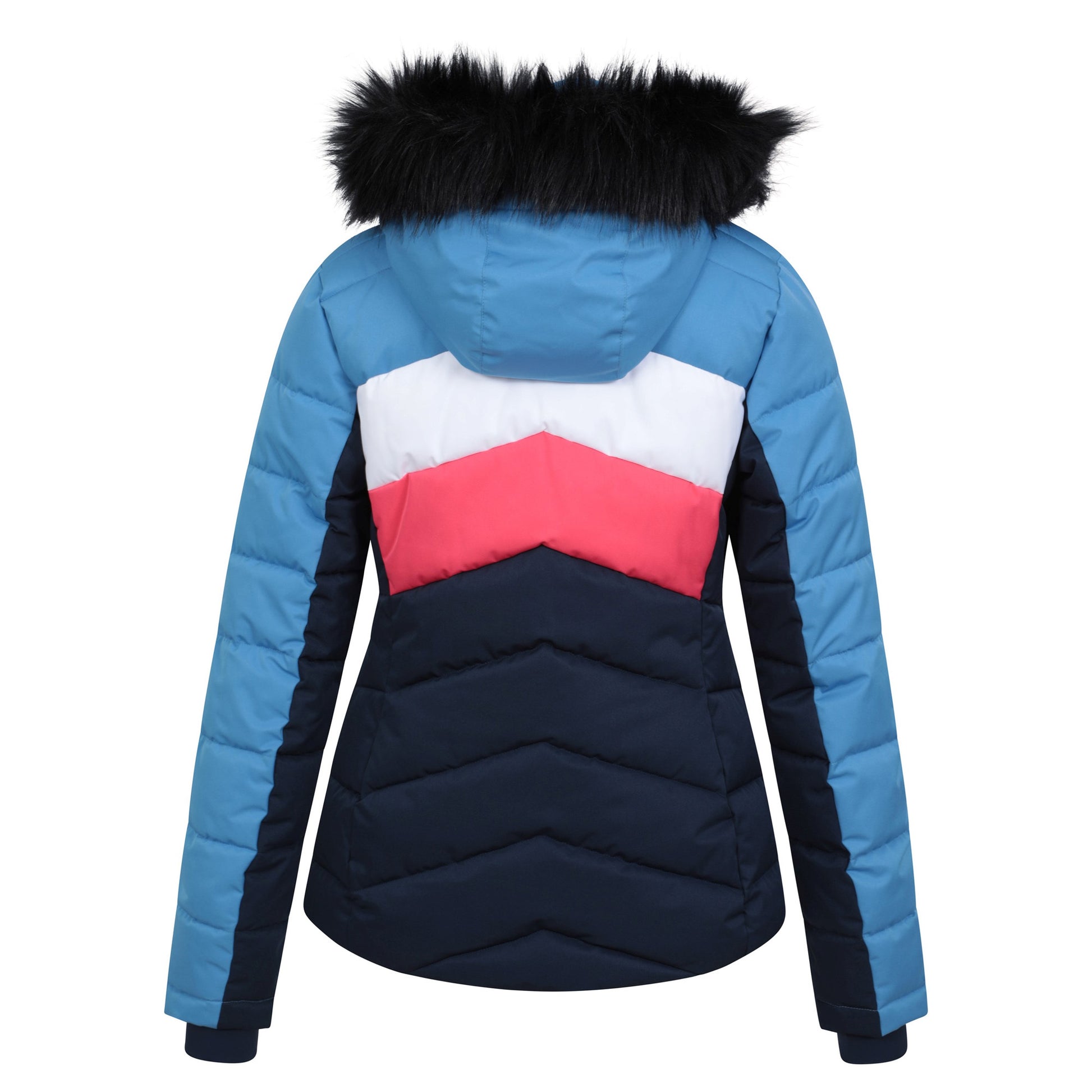 Blue - Back - Mountain Warehouse Womens-Ladies Cascade Padded Ski Jacket