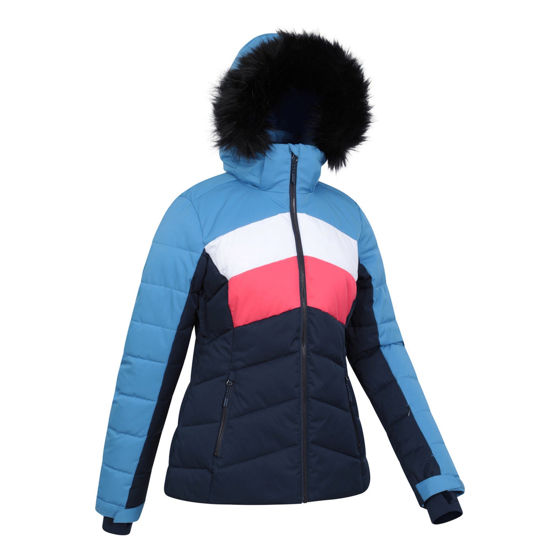 Blue - Lifestyle - Mountain Warehouse Womens-Ladies Cascade Padded Ski Jacket