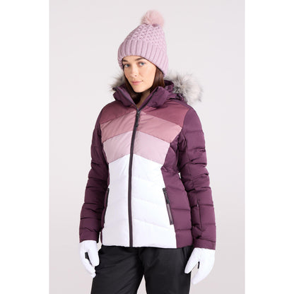 Dusky Purple - Front - Mountain Warehouse Womens-Ladies Cascade Padded Ski Jacket