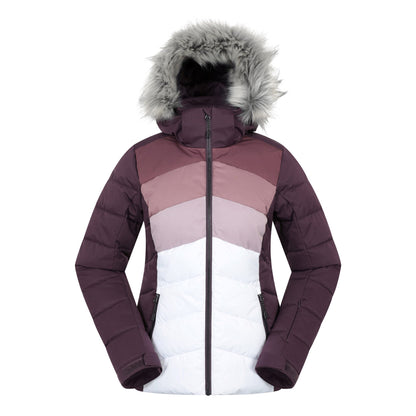 Dusky Purple - Front - Mountain Warehouse Womens-Ladies Cascade Padded Ski Jacket