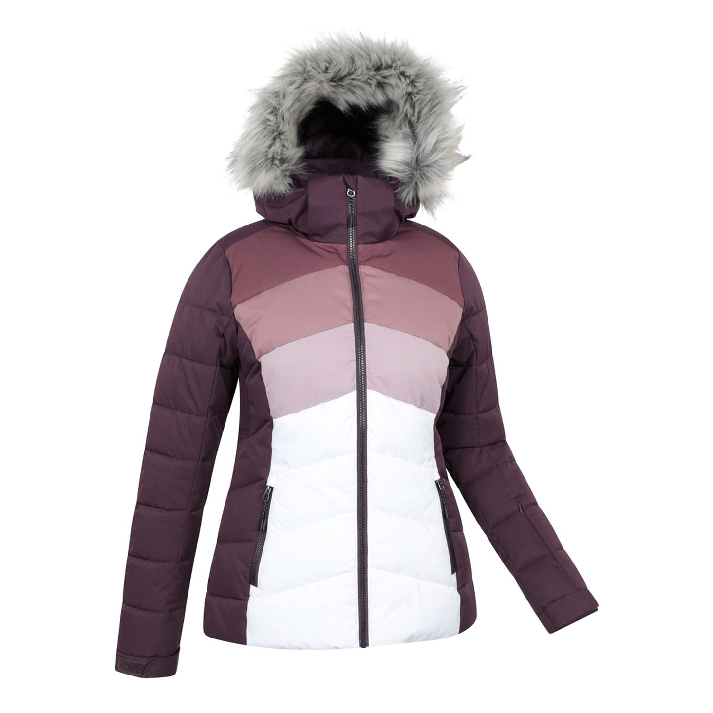 Dusky Purple - Side - Mountain Warehouse Womens-Ladies Cascade Padded Ski Jacket