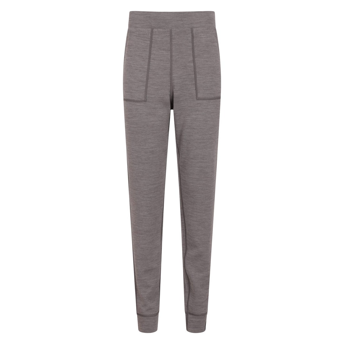 Grey - Front - Mountain Warehouse Womens-Ladies Merino Wool Jogging Bottoms