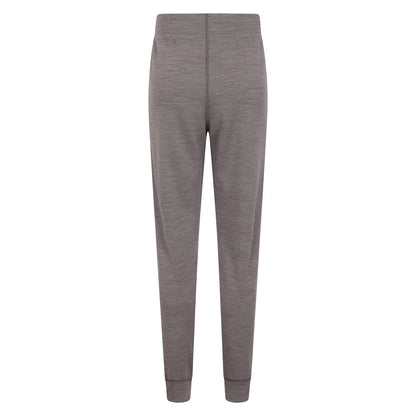 Grey - Back - Mountain Warehouse Womens-Ladies Merino Wool Jogging Bottoms