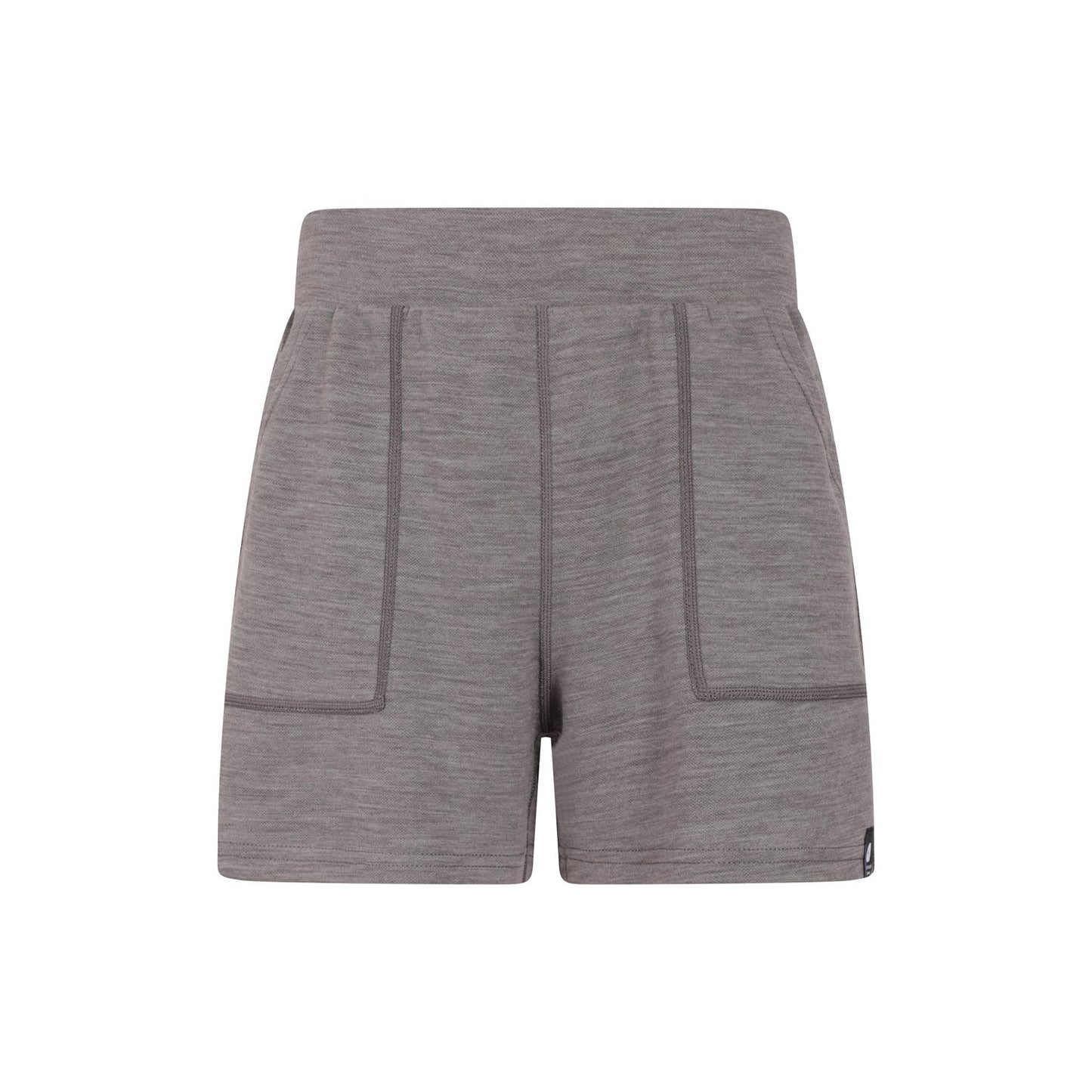 Grey - Front - Mountain Warehouse Womens-Ladies Merino Wool Sweat Shorts