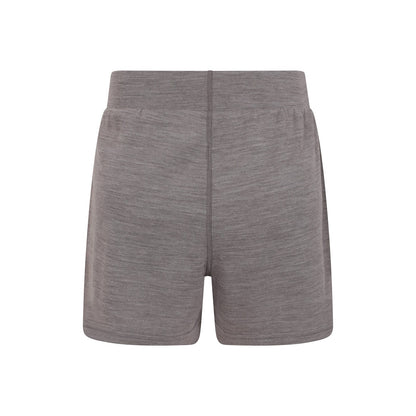 Grey - Back - Mountain Warehouse Womens-Ladies Merino Wool Sweat Shorts