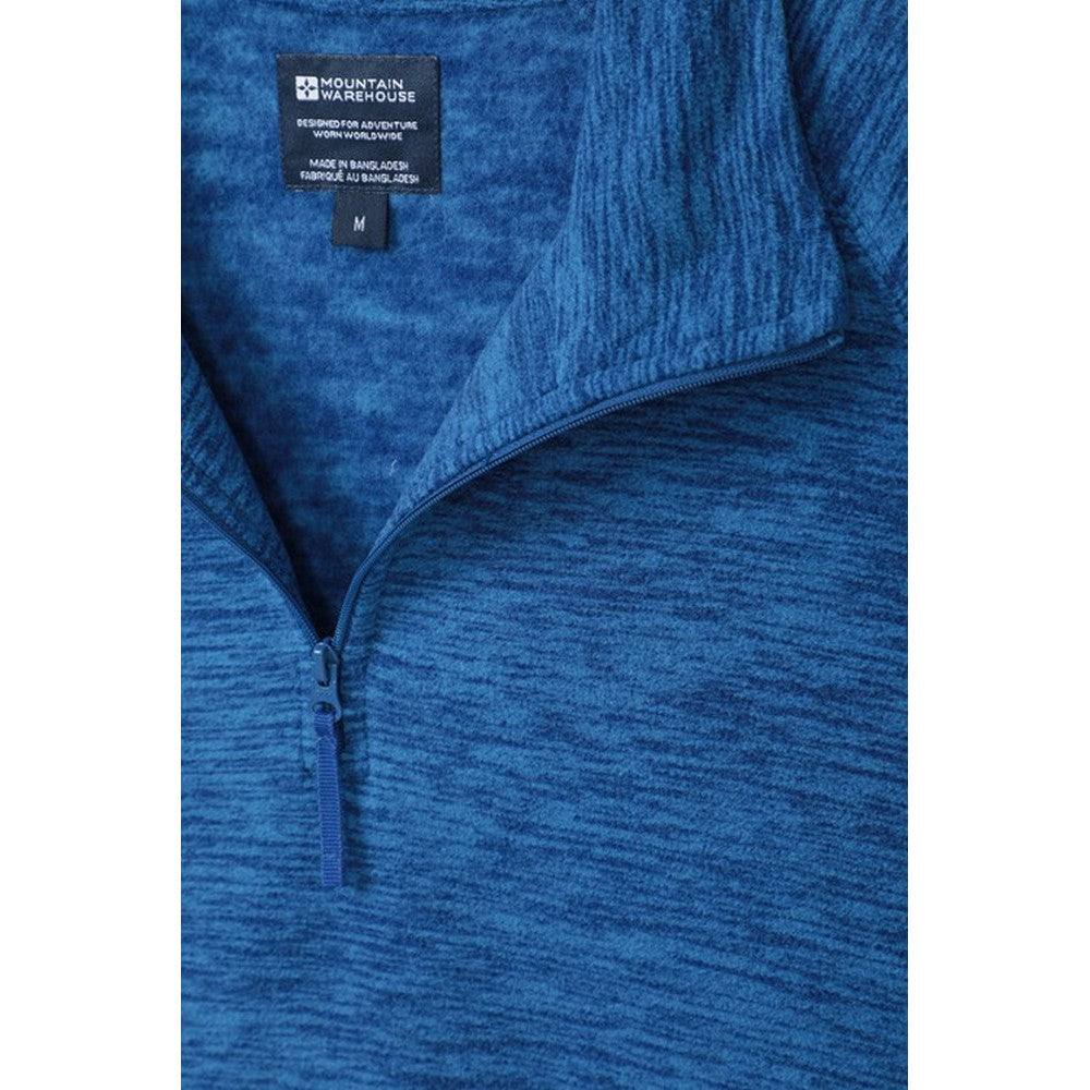 Cobalt Blue - Pack Shot - Mountain Warehouse Mens Snowdon Fleece Top