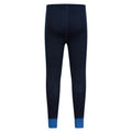 Black-Blue - Side - Mountain Warehouse Childrens-Kids II Merino Wool Base Layer Bottoms