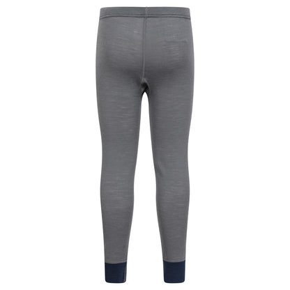 Grey - Side - Mountain Warehouse Childrens-Kids II Merino Wool Base Layer Bottoms