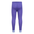 Purple - Back - Mountain Warehouse Childrens-Kids II Merino Wool Base Layer Bottoms