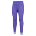 Purple - Lifestyle - Mountain Warehouse Childrens-Kids II Merino Wool Base Layer Bottoms