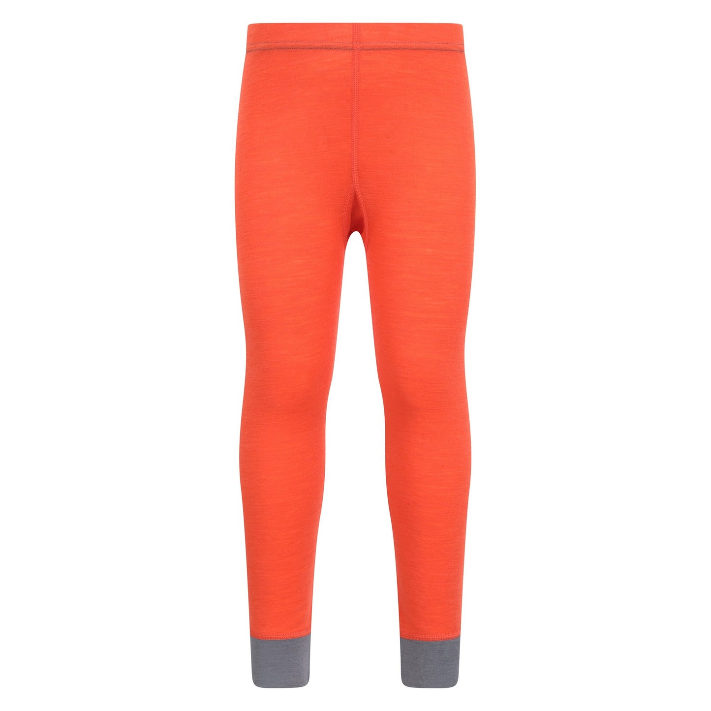 Orange - Front - Mountain Warehouse Childrens-Kids II Merino Wool Base Layer Bottoms
