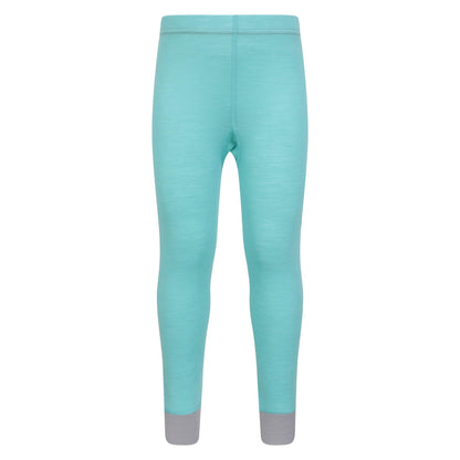 Mint - Front - Mountain Warehouse Childrens-Kids II Merino Wool Base Layer Bottoms