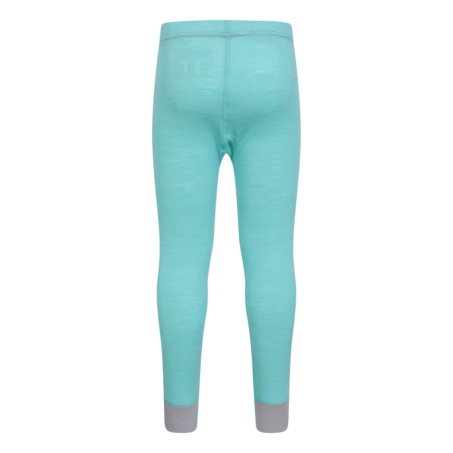 Mint - Side - Mountain Warehouse Childrens-Kids II Merino Wool Base Layer Bottoms