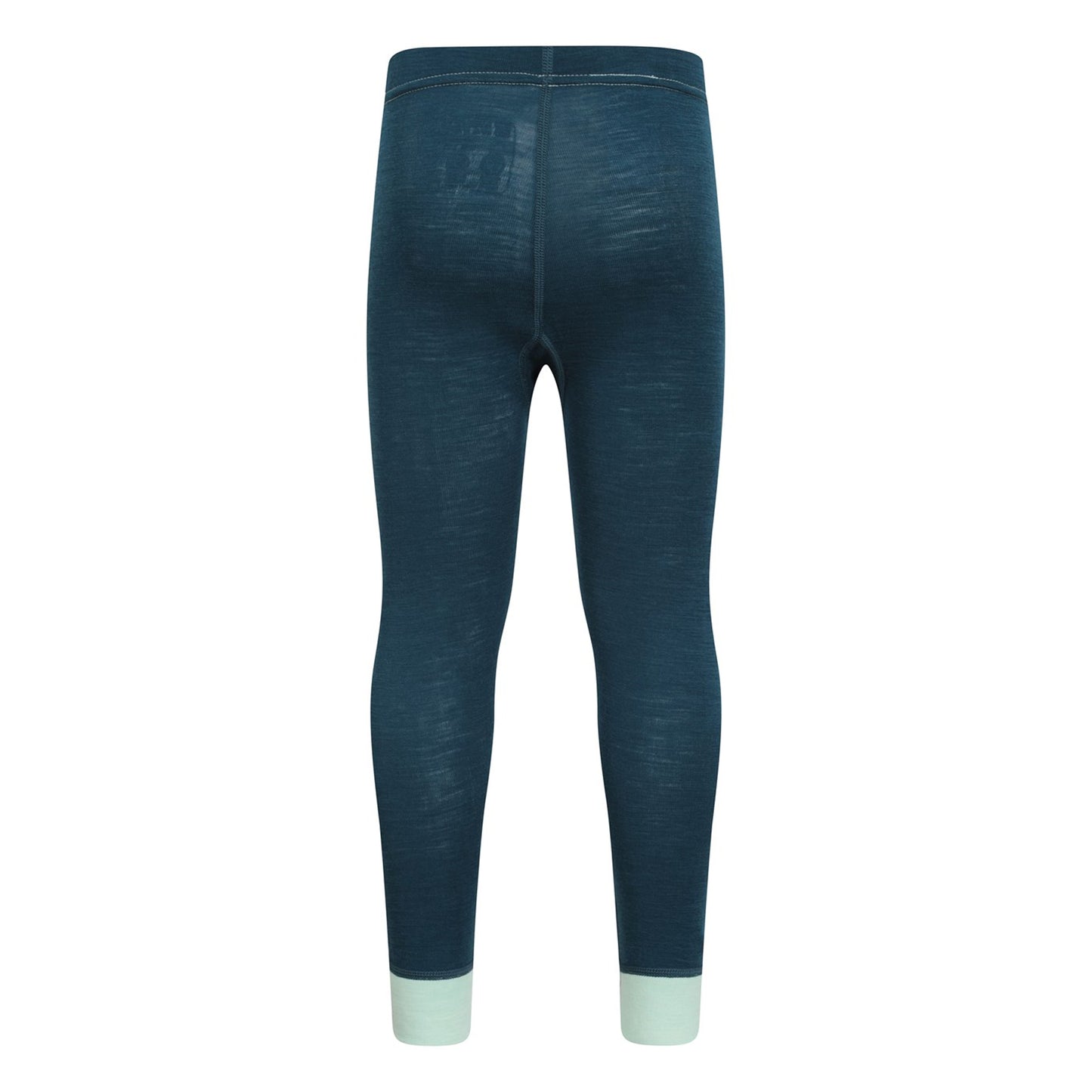 Teal - Side - Mountain Warehouse Childrens-Kids II Merino Wool Base Layer Bottoms