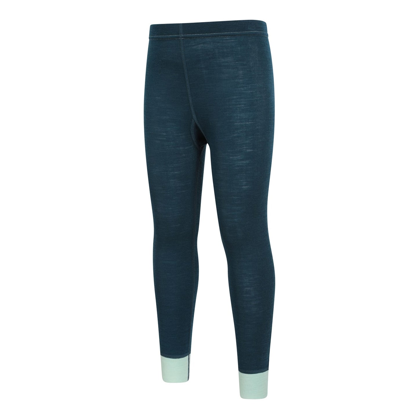 Teal - Lifestyle - Mountain Warehouse Childrens-Kids II Merino Wool Base Layer Bottoms