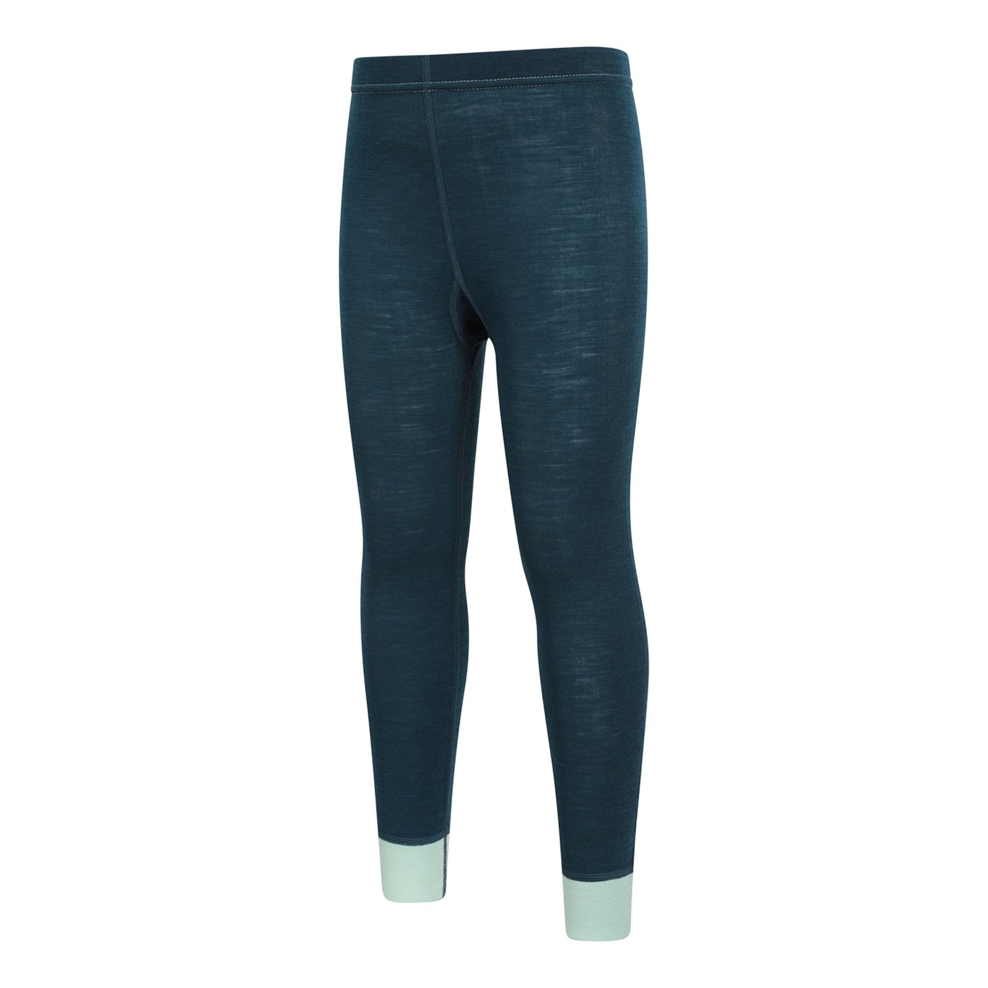 Teal - Lifestyle - Mountain Warehouse Childrens-Kids II Merino Wool Base Layer Bottoms