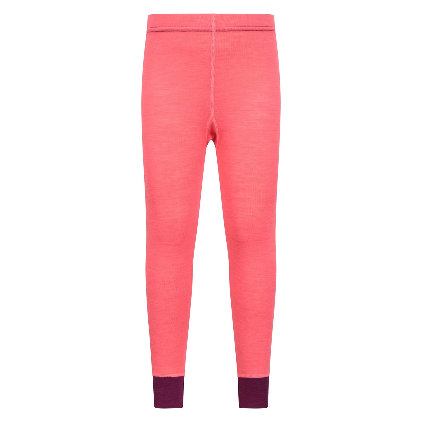Bright Pink - Front - Mountain Warehouse Childrens-Kids II Merino Wool Base Layer Bottoms