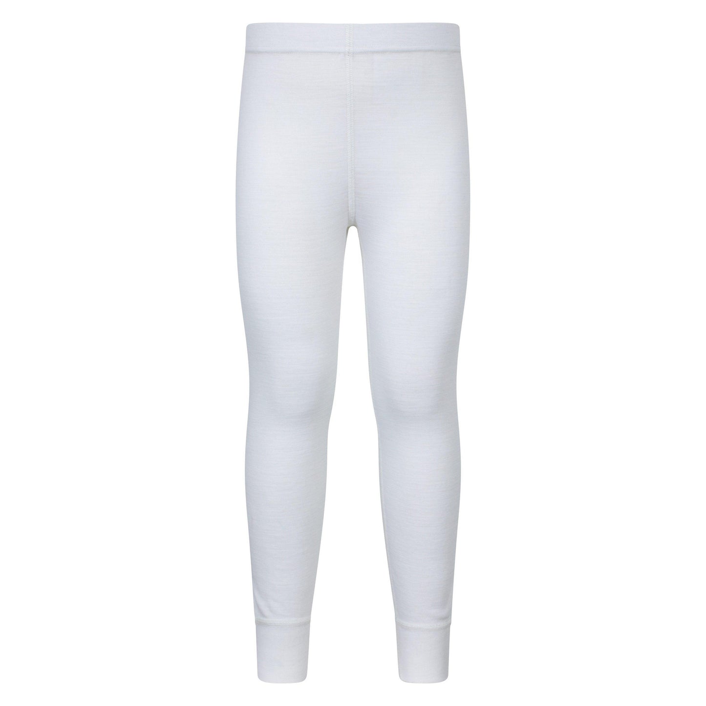 White - Front - Mountain Warehouse Childrens-Kids II Merino Wool Base Layer Bottoms