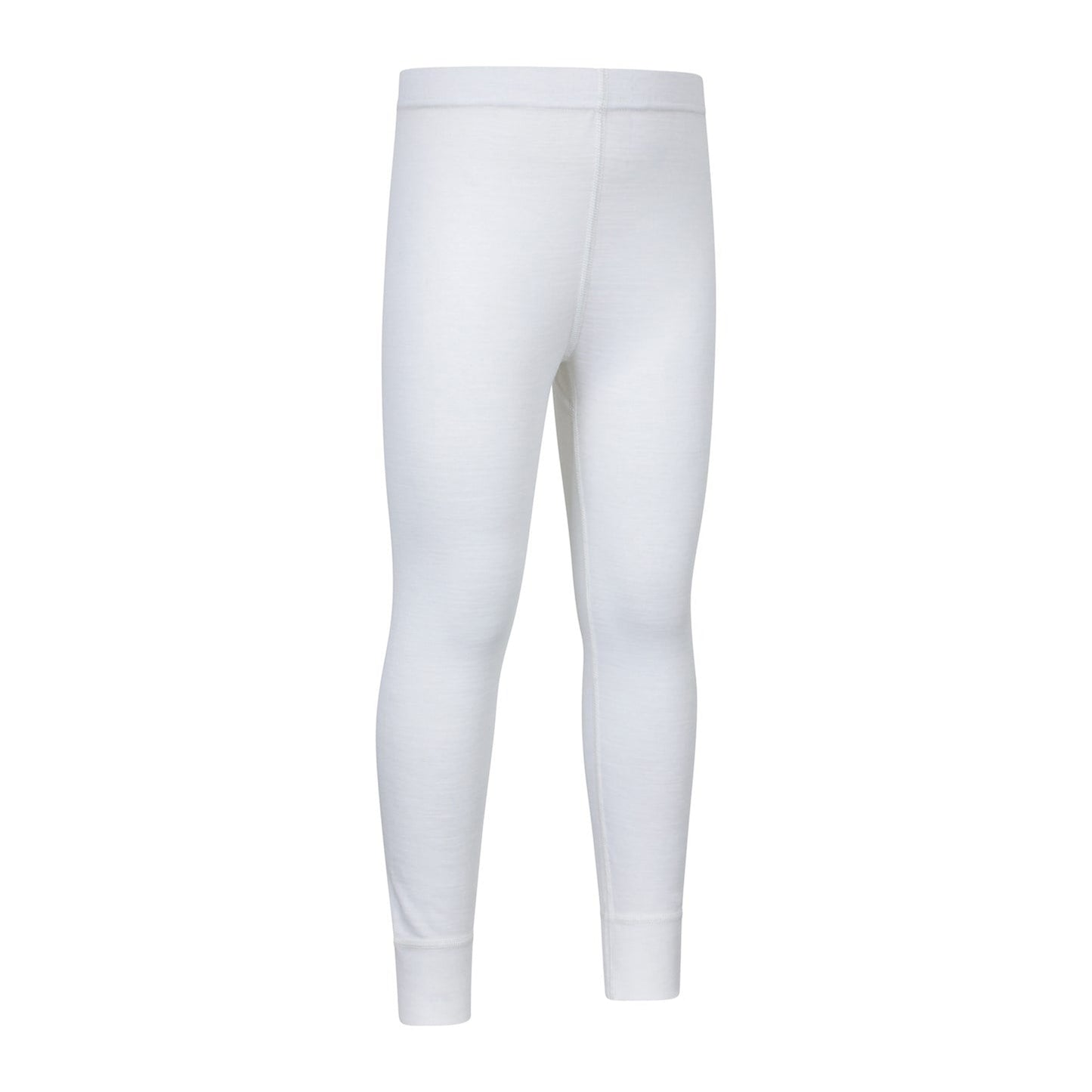 White - Back - Mountain Warehouse Childrens-Kids II Merino Wool Base Layer Bottoms