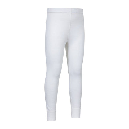 White - Back - Mountain Warehouse Childrens-Kids II Merino Wool Base Layer Bottoms