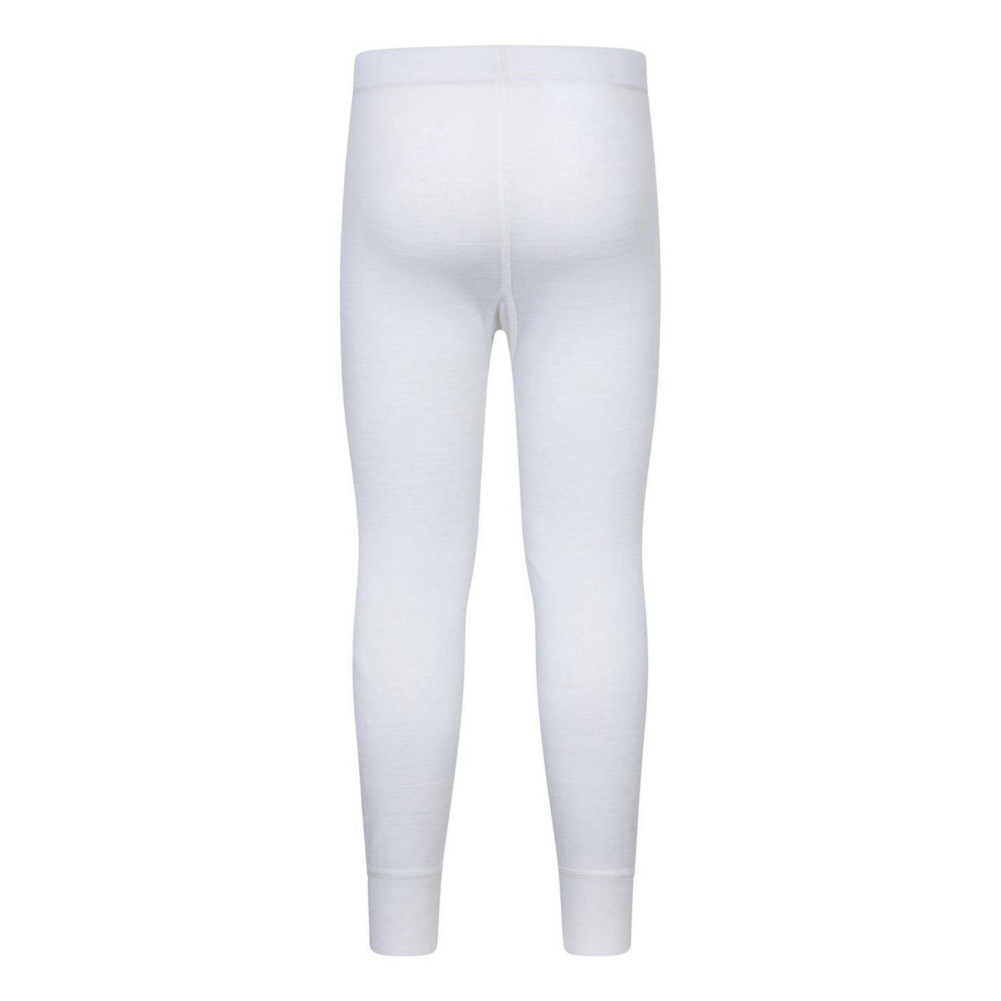 White - Side - Mountain Warehouse Childrens-Kids II Merino Wool Base Layer Bottoms