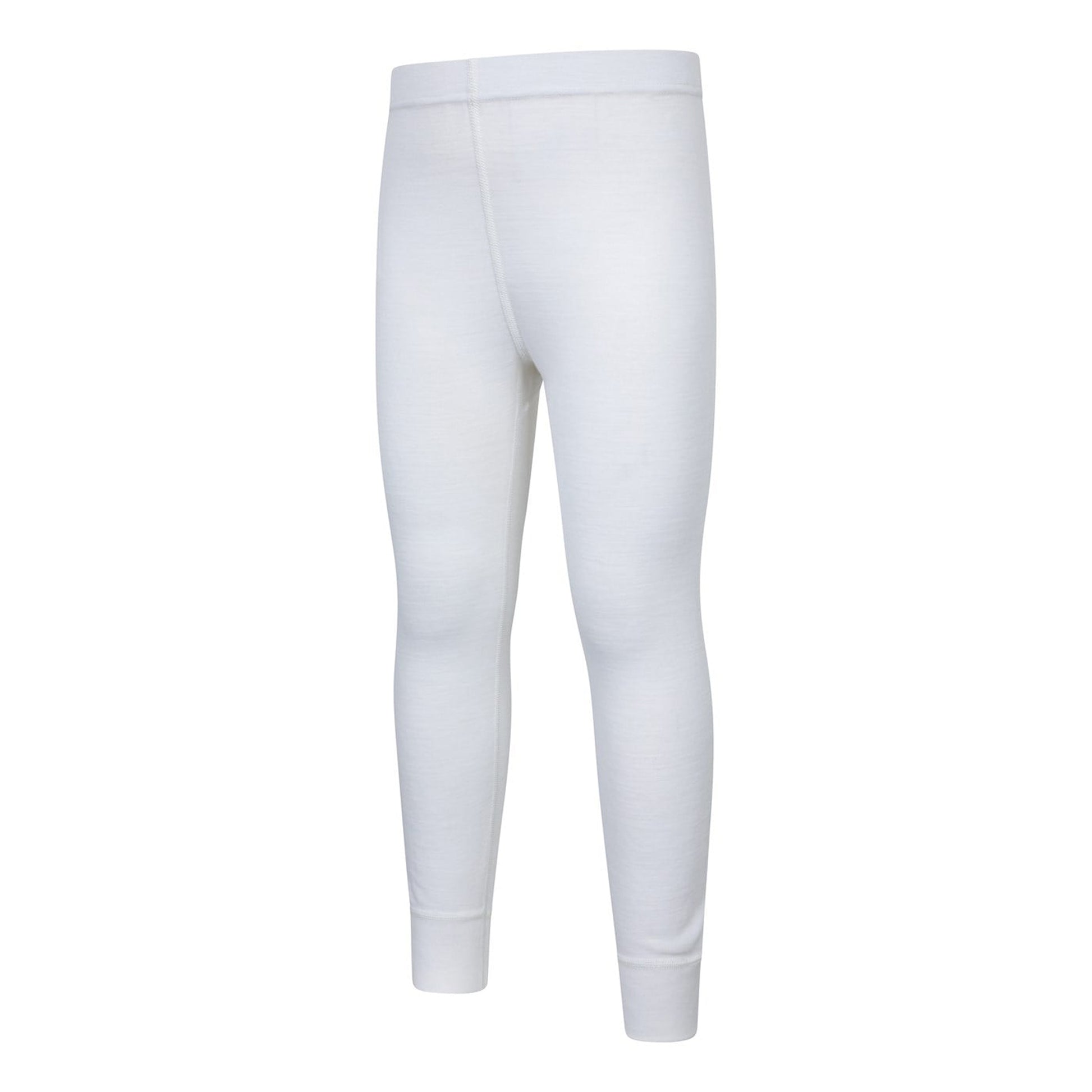 White - Lifestyle - Mountain Warehouse Childrens-Kids II Merino Wool Base Layer Bottoms