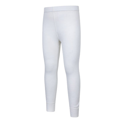 White - Lifestyle - Mountain Warehouse Childrens-Kids II Merino Wool Base Layer Bottoms