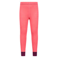 Bright Pink - Front - Mountain Warehouse Childrens-Kids II Merino Wool Base Layer Bottoms