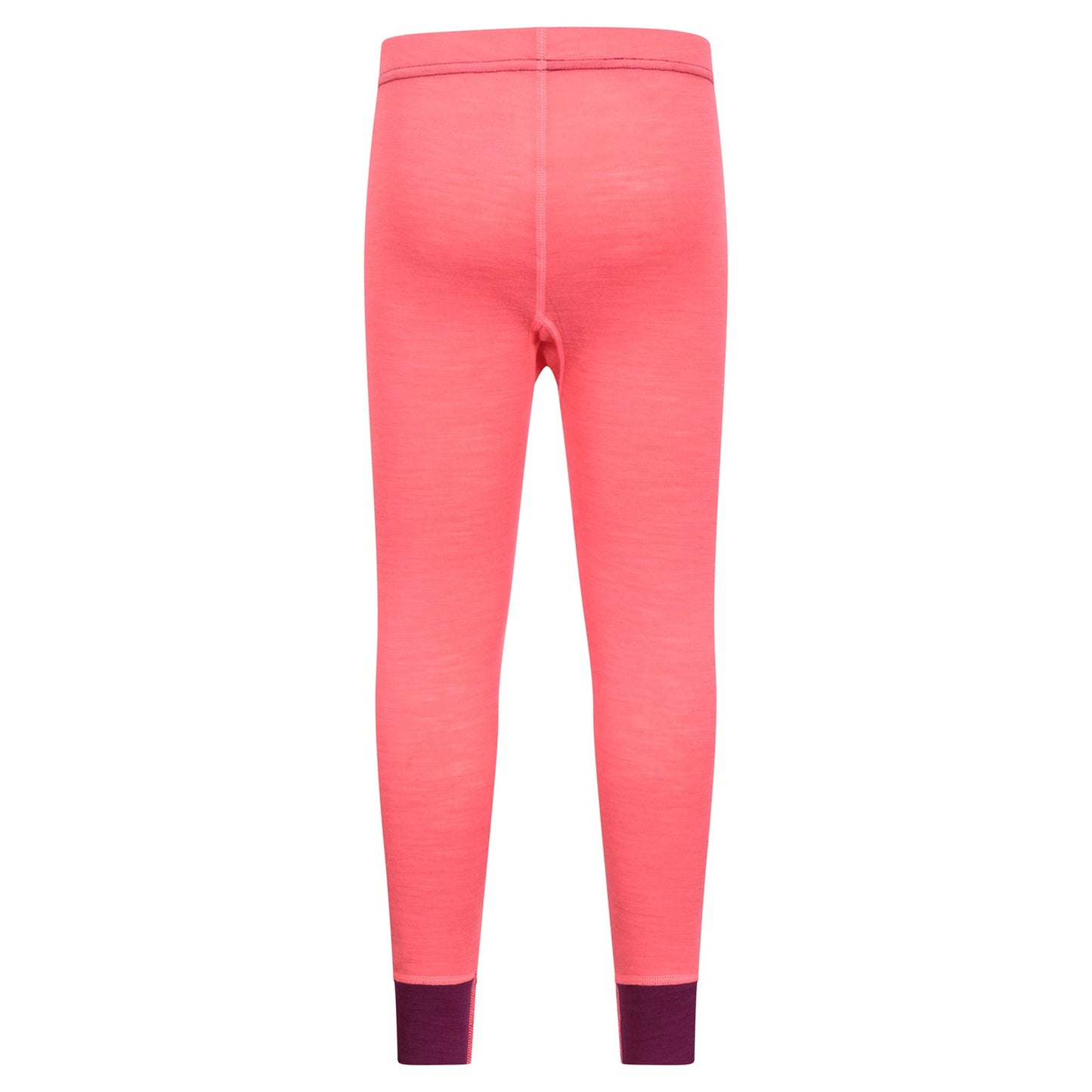 Bright Pink - Side - Mountain Warehouse Childrens-Kids II Merino Wool Base Layer Bottoms